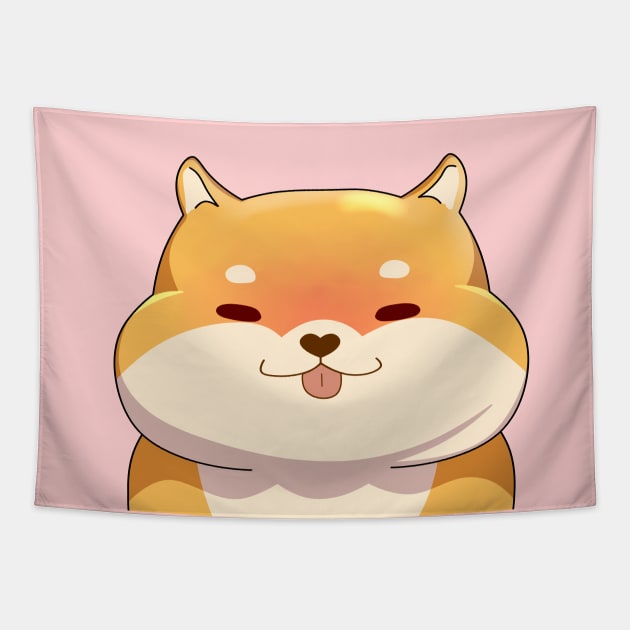 Shiba Inu Anime Japanese Tapestry by CITROPICALL