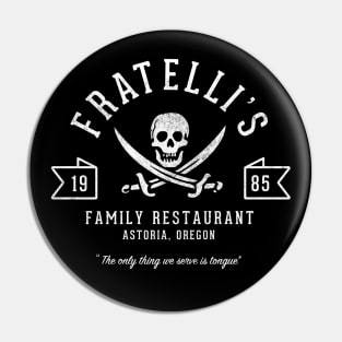 Fratelli's Family Restaurant - 1985 - vintage Goonies logo Pin