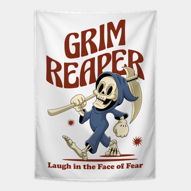 Cute Grim Reaper Tapestry by milatees