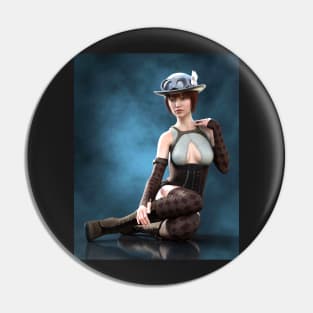 Portraiture of steam punk Pin