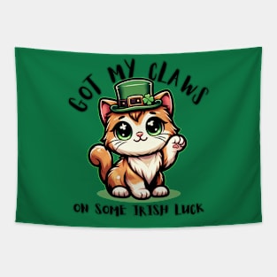 Got my claws on some Irish luck Cute St Patricks day Tapestry