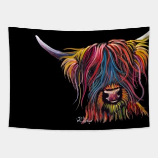 Scottish Hairy Highland Cow ' SWeeT Pea " Tapestry