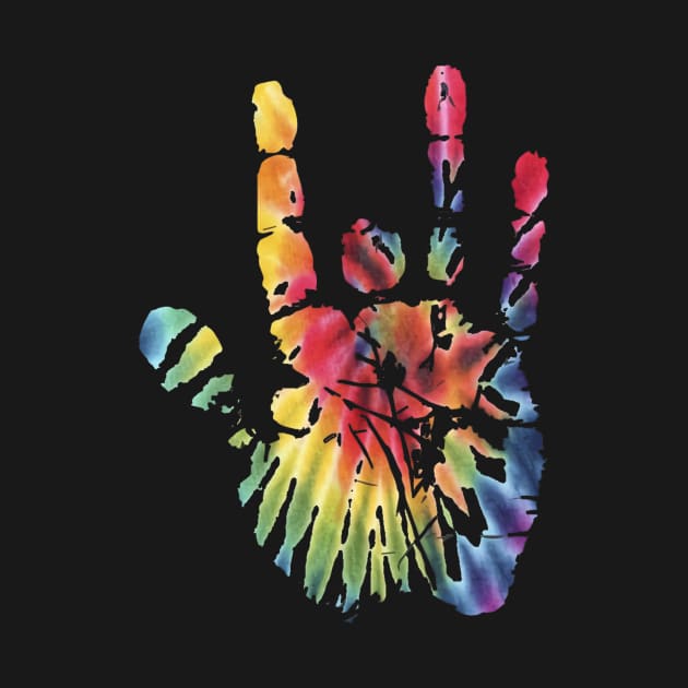 rainbow hand by No Offense