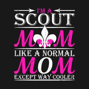 Scout Mom Cub Outdoors Boy Troop Leader Scouting Women T-Shirt