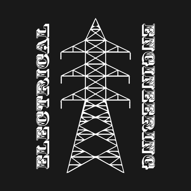 Electrical engineering text with transmission tower image by PrisDesign99