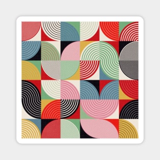 Bauhaus Geometry - Modern Abstraction No.092 Magnet