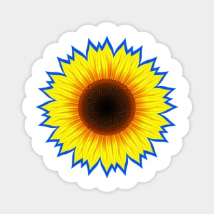 Ukraine Sunflower, Support Ukraine I Stand With Ukraine Magnet