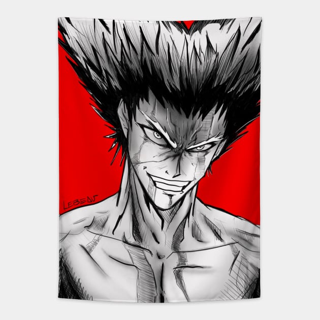 the wolf hero hunter garou Tapestry by jorge_lebeau