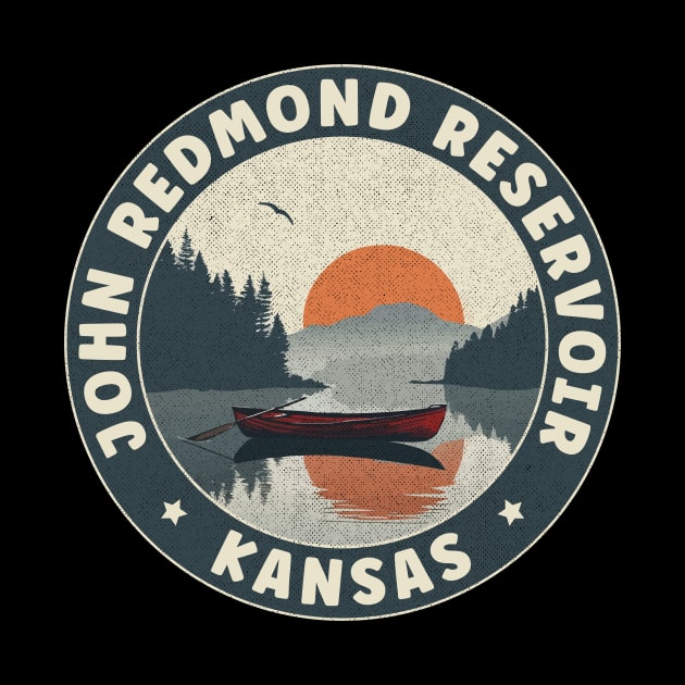 John Redmond Reservoir Kansas Sunset by turtlestart