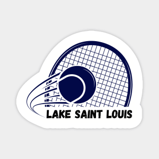 Lake Saint Louis Tennis Racquet Magnet