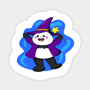 Wizard Panda Halloween Costume Magnet