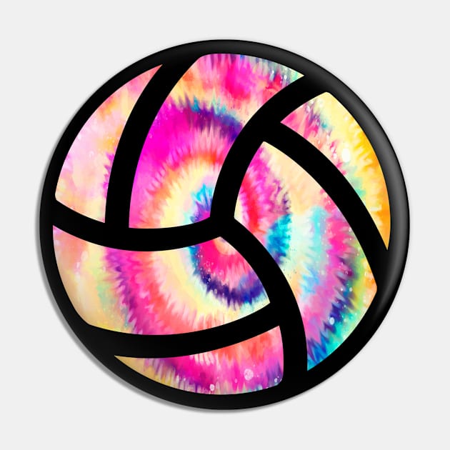 Volleyball - Volleyball Colorful Pin by Kudostees