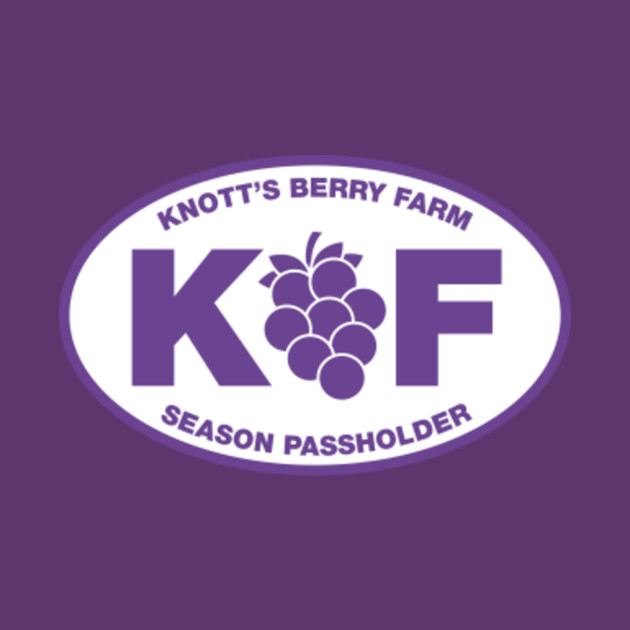Knott's Berry Farm Season Passholder Euro Car Sticker - Knotts Berry ...