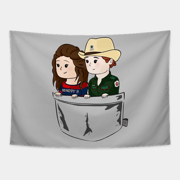 Waverly & Nicole Tapestry by SleepyInPsych