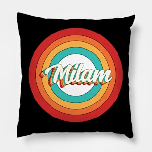 Milam Name Shirt Vintage Milam Circle Pillow