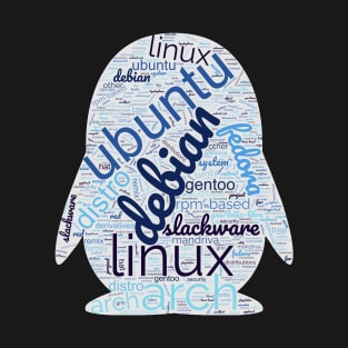 Linux wordcloud T-Shirt