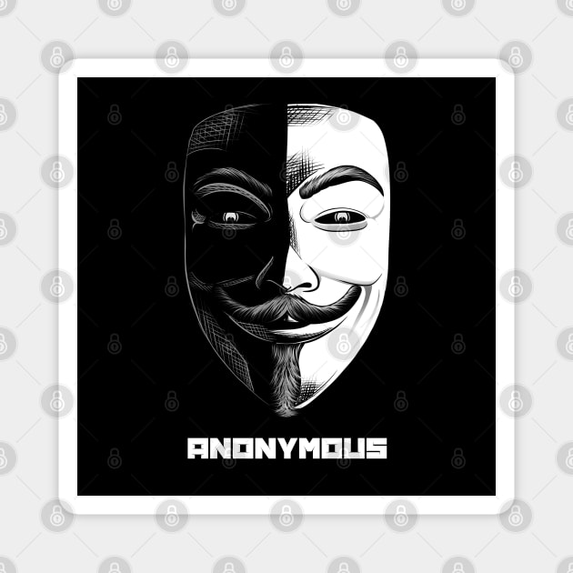 Anonymous Magnet by 9yctoonz