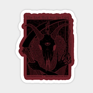 Last Exit Goat Skull Scythe Magnet