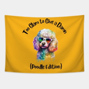 Rainbow Poodle Tapestry