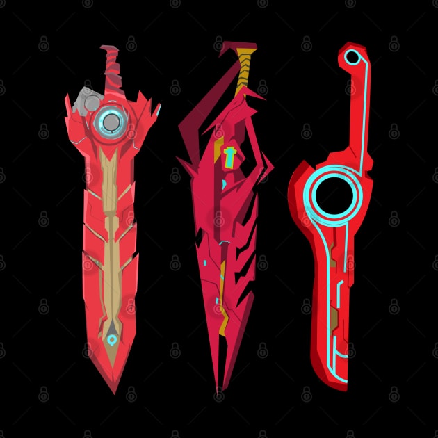 XenoBlade swords by wisdomeel