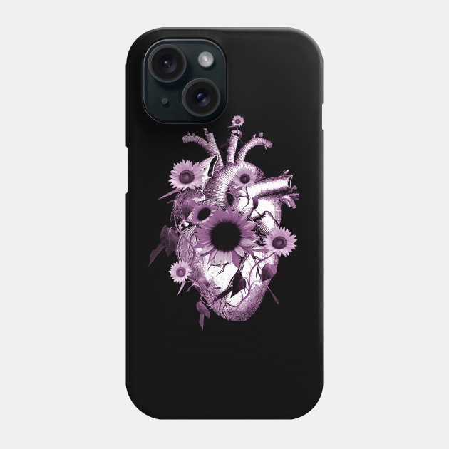 Floral heart 17 Phone Case by Collagedream