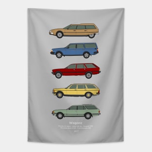 Wagonz classic car collection Tapestry