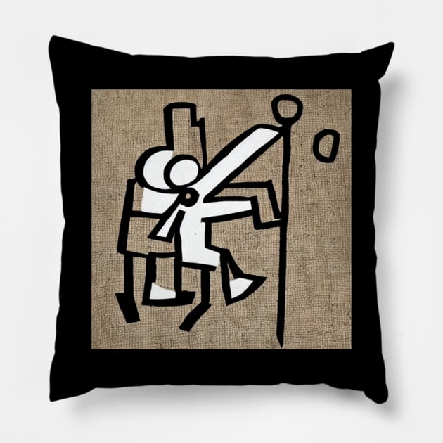 Anatomy Stick Figure Pillow by Stick Figure103