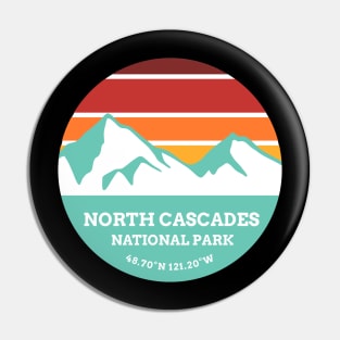 North Cascades National Park Retro Pin