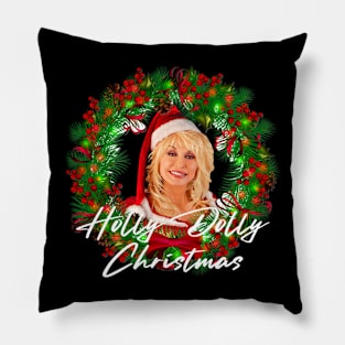 Holly Dolly Christmas Dolly Parton Pillow