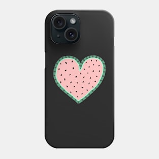 Watermelon Heart Sticker Phone Case