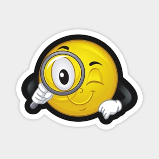 Detective Smiley Magnet