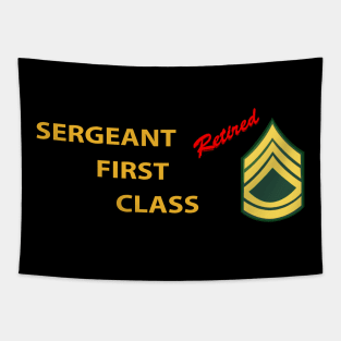 Sergeant First Class - Retired Italic Tapestry