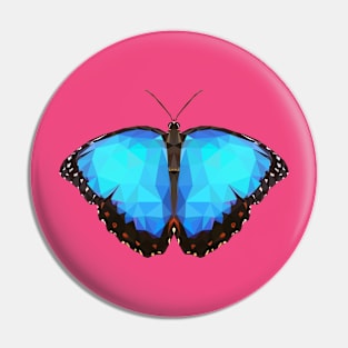 Butterfly Low Poly Art Pin