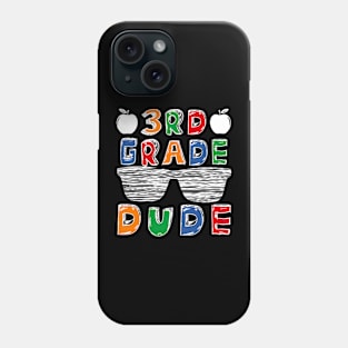 Back To School 3rd Grade Dude Shirts, First Day Teacher kids Phone Case