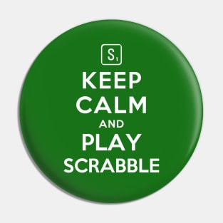 Keep Calm and Play Scrabble Pin