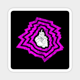 mexico city in risk pattern logo ecopop art Magnet