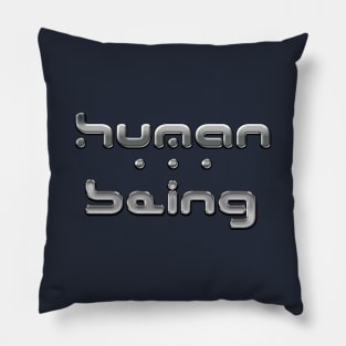 Human being (silver) Pillow