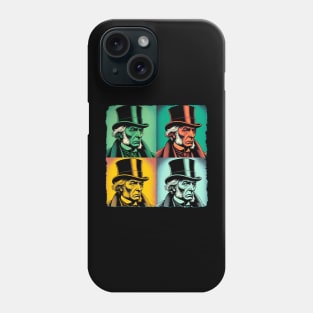 Scrooge Spectrum: Pop Art's Victorian Visionary - Ebenezer Scrooge Phone Case