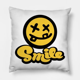 Y2K Asthetic 90'S Retro Smile Emoji Graphic Pillow