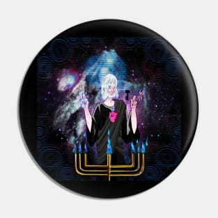 JESUS CHRIST WITH CLOUDS Pin