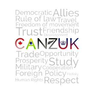 CANZUK: Affiliated Words With Symbols T-Shirt