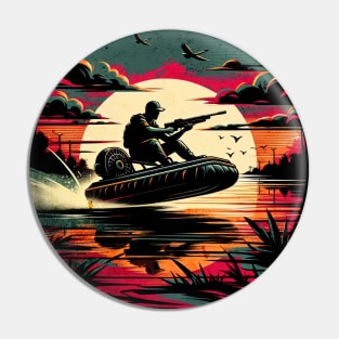 Swampboat Hunter Design Pin