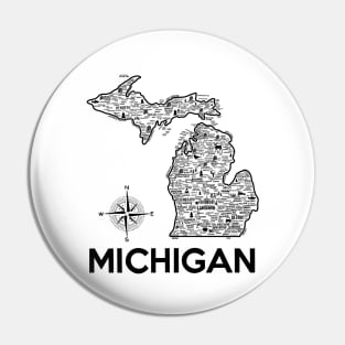 Michigan Map Pin