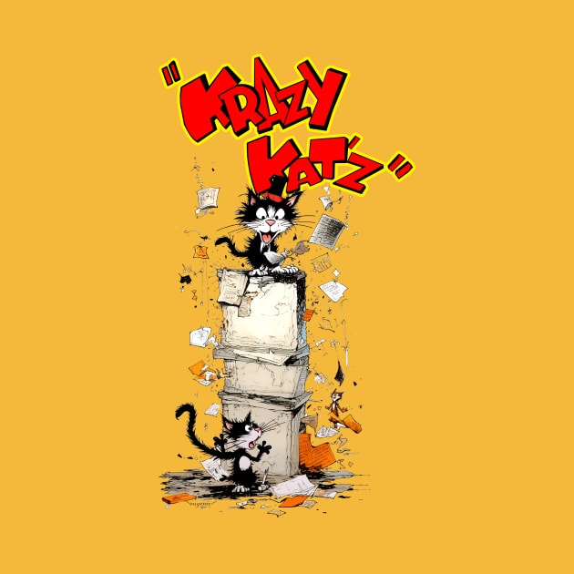 Krazy Kat from the Comics Cover by enyeniarts