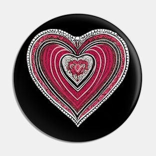 Colorful heart design | Pin