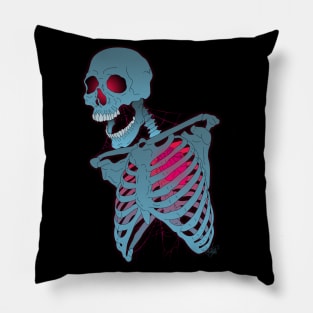 Glowing heart of the dead Pillow