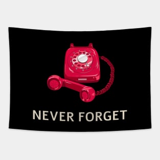 Never Forget Telephone Tapestry