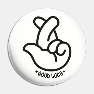 GOOD LUCK Pin