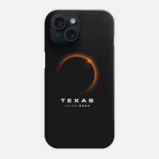 Texas Total Solar Eclipse 2024 - Texas Solar Eclipse Phone Case
