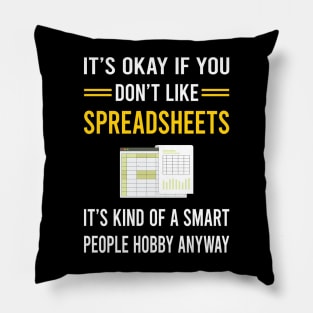 Smart People Hobby Spreadsheet Spreadsheets Pillow